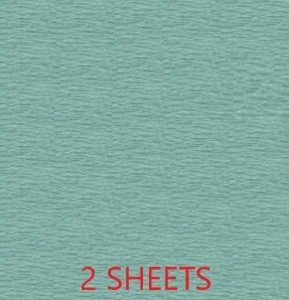CREPE PAPER PACK OF 2 SHEETS 78X19IN - TURQUOISE EA