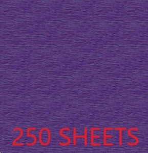 CREPE PAPER CASE OF 250 SHEETS 78X19IN - PURPLE EA