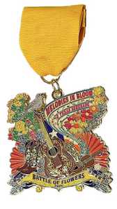 2025 MEDAL BATTLE OF FLOWERS PARADE MEDALS