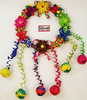 STRAW WOOVEN WREATH 15-19IN